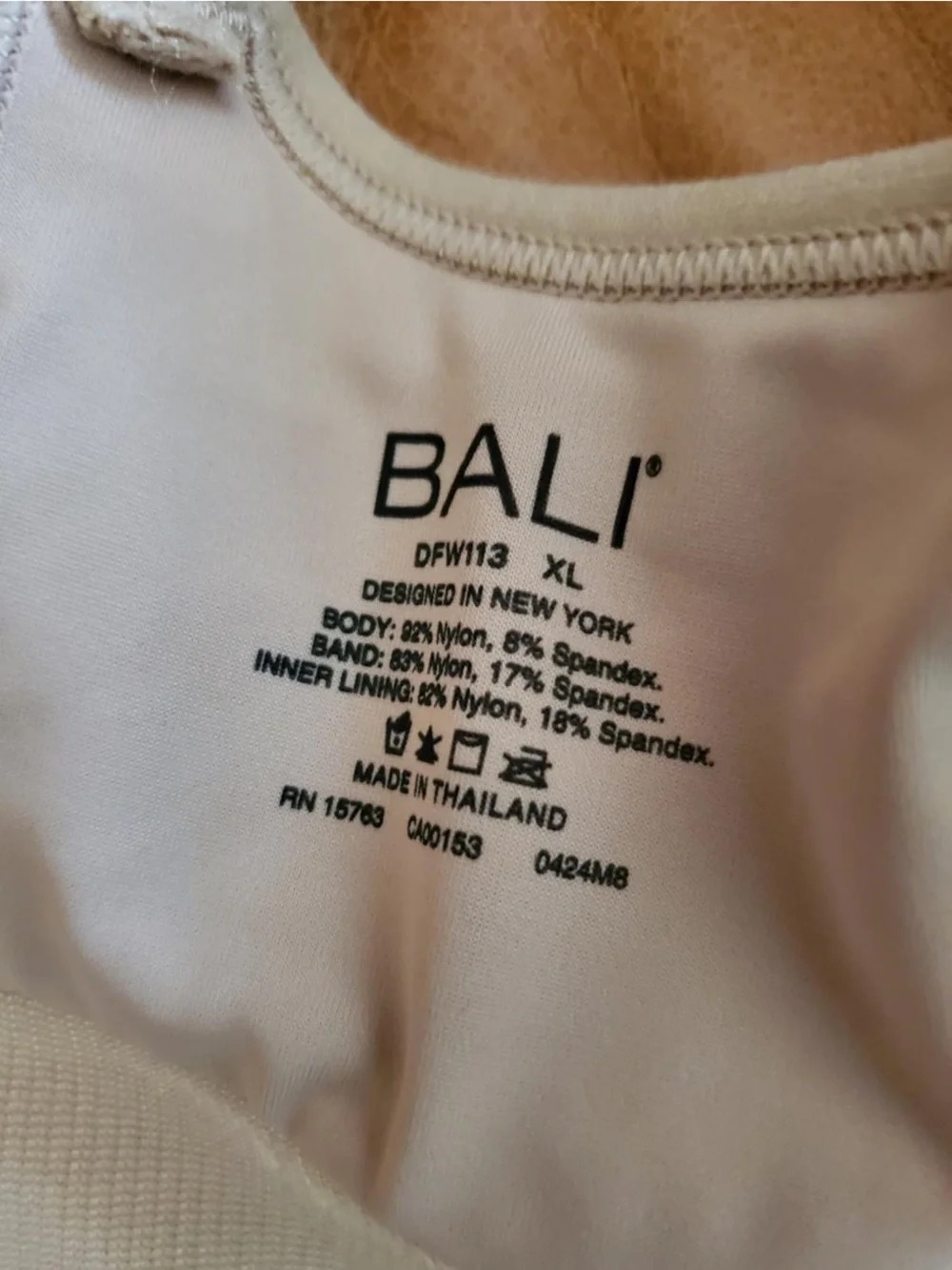 Bali Women's Beautifully You Seamless Wireless Bra - Nude Color - XL